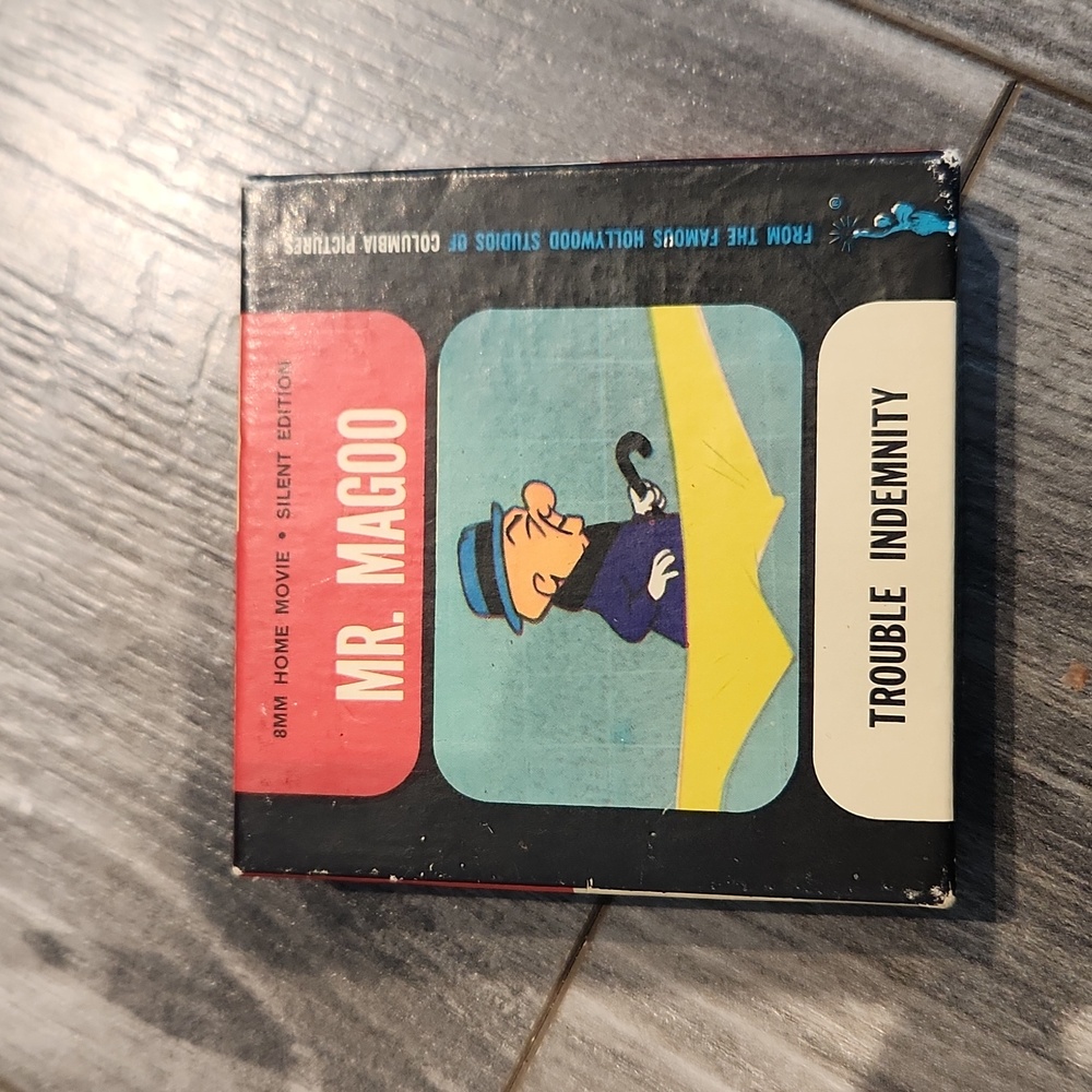 Columbia Pictures Mr. Magoo Trouble Indemnity 8mm Home Movie Silent Edition